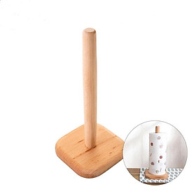 Mua Giá đỡ treo khăn giấy cuộn trong nhà bếp bằng gỗ đế chống trượt