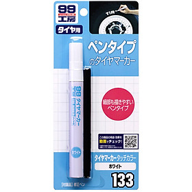 Bút Sơn Lốp Xe Màu Trắng Tire Marker White B-133 SOFT99 Japan