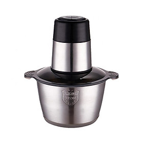 Mua Máy xay thịt cối inox dung tích 2L   máy xay đa năng 4 lưỡi có thể dùng xay hành tỏi