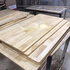 Mua (Giá Tại Xưởng)Mặt bàn gỗ cao su đầy đủ kích thước đã sơn phủ bóng và bo góc- Mua về là dùng
