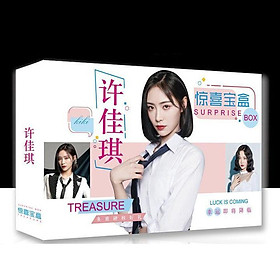 Hộp quà A5 Lucky Box Hứa Giai Kỳ KiKi Thanh xuân có bạn 2 tặng ảnh Vcone