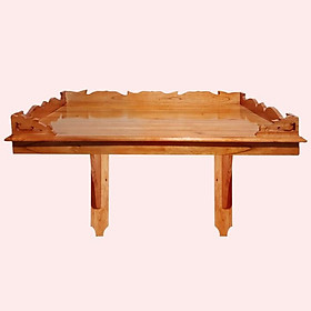 Mua Bàn thờ treo tường gỗ xoan ngang 80cm trơn