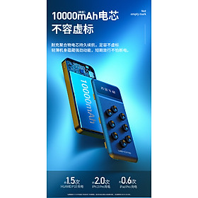 Mua Pin sạc dự phòng 10000mAh WP 233 WEKOME kèm cáp liền 3in1 có thể tháo rời dành cho mọi loại điện 233 - HÀNG CHÍNH HÃNG