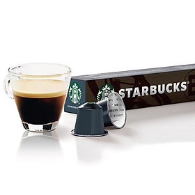 Viên cà phê rang espresso của Starbucks (10 viên/ hộp; thích hợp cho máy pha cà phê viên nén Nespresso)