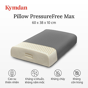 Gối cao su thiên nhiên Kymdan Pillow PressureFree Max 60 x 38 x 10 cm