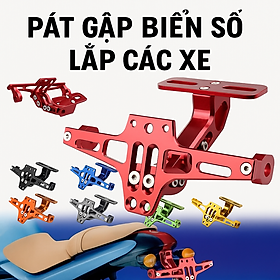 Mua Pát Gập Biển Số Nhôm Hợp Kim Siêu Đẹp  Chống Rung  Hàng Dày Lắp Cho Các Loại Xe Máy