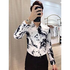 ÁO SƠ MI NAM HỌA TIẾT LÔNG CHIM CỰC ĐẸP , NGẦU , TÔN DÁNG LANA FASHION