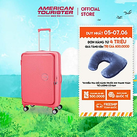 Vali kéo American Tourister Curio Spinner EXP TSA Book Open