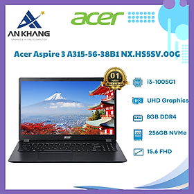 Mua Laptop Acer Aspire 3 A315-56-38B1 i3 1005G1/8GB (4GB + 4GB)/256GB/15.6 FHD/Win11 - Hàng Chính Hãng - Bảo Hành 12 Tháng