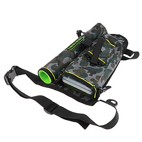 Outdoor Fishing Rod Lures Tools Storage Case Waist Leg Bag with Tackle Box