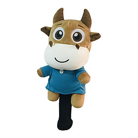 Golf Club Head Covers Woods Headcovers Men Women Long Neck Protector - Animal Cow Shape