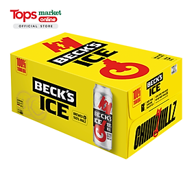 Thùng 24 Lon Bia Beck s Ice Sleek 330Ml