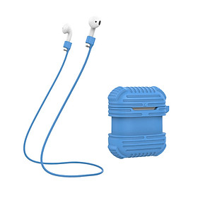 Hộp Đựng Silicone Bảo Vệ Tai Nghe 2 Trong 1 Chống Trơn Trượt Chống Mất Cắp Cho Airpods Không Dây