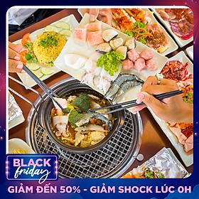 Buffet Tối Lẩu Nướng Bò Mỹ - Hải Sản Hơn 50 Món Tại Nhà Hàng Hải Sản Dìn Ký Hồng Hà