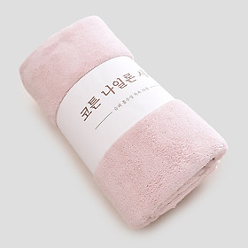 Khăn Tắm Lông Cừu Hàn Quốc Cao Cấp (Giao Màu Ngẫu Nhiên) - Tặng 1 hộp nhựa Fitin Pack 