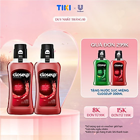 Combo 2 nước súc miệng CloseUp Red Hot 500mlx2