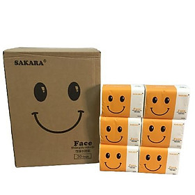 Mua Giấy ăn gấu trúc SAKARA mã 6089 4 lớp thùng 30 gói  không bụi giấy có giấy chứng nhận kiểm định an toàn