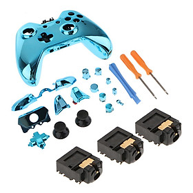 Full Shell Kit Replacement Cover + 3x Headphone Port for Xbox One Controller
