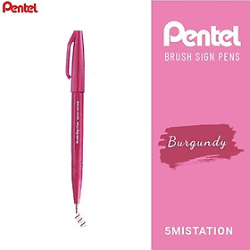 Hình ảnh  Bút viết thư pháp Calligraphy Pentel Brush Sign Pen SES15C - Bút lông dạ nét cọ Pentel