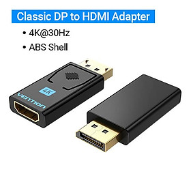 Cổng hiển thị vent đến HDMI 4K nam sang DP đến HDMI Nữ Audio Convertor cho máy chiếu PC Displayport sang Bộ điều hợp HDMI