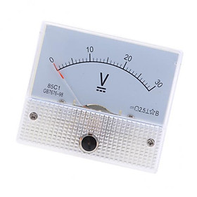 2X 85C1- DC Voltage  Analog Gauge Meter Voltmeter 0-30 V