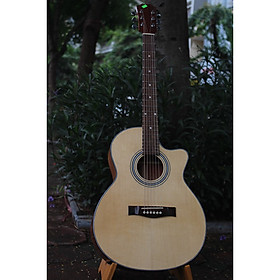 Mua Guitar Acoustic Khuyết SAG04C - Âm vang  trong - Bấm không đau tay
