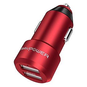 Adapter Sạc Xe Hơi 2 Cổng 24W Ravpower RP-VC006 - Hàng Chính Hãng