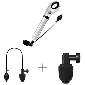 COMBO 2 Đầu Cao Su Thay Đổi Kích Cỡ Ống Của Dụng cụ thông tắc cống, bồn cầu bằng khí nén- Hàng Chính Hãng