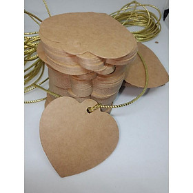 Tag trơn trai tim+20m dây