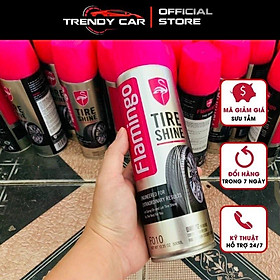 Chai Xịt Bóng Lốp Xe Phục Hồi Và Làm Sáng Lốp Xe Ô Tô Thương Hiệu Flamingo Tire Shine F010