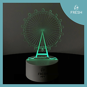 Mua Đèn Led 3D Đèn Ngủ 16 Màu Để Bàn Bảng Acrylic Trong Suốt