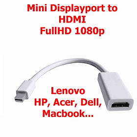 Mua Cáp chuyển Mini Displayport từ laptop lên màn hình  máy tính  tivi cổng HDMI  mini dp to hdmi