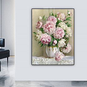 Tranh Canvas Treo Tường Hiện Đại _ Tranh Bình Hoa Đẹp _ BH01