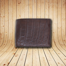 Ví nam da cá sấu BALZIO MWCROC BE W01-BR