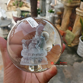 Quả cầu pha lê 3D hình Phật