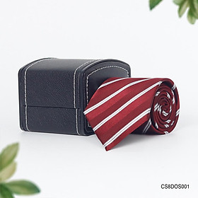 Cà vạt lụa cao cấp bản 7.5 cm màu đỏ - Thomas Nguyen
