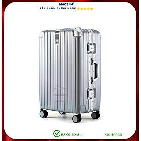 Vali cao cấp Macsim Hanke MSH9866 20 inch màu xám - Hàng loại 1