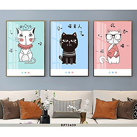 Mua Tranh Bộ 3 Động Vật Ngộ Ngĩnh - Tranh Canvas Decor Phòng Ngủ  Phòng Khách Đẹp