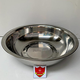 Mua Thau inox 28cm dày và nặng  thau inox 304 sáng bóng hkm nutifood