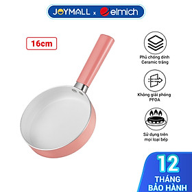 Mua Chảo nhôm tráng sứ chống dính an toàn Elmich Baby EL-5935AP 16cm 18cm  Hàng chính hãng  đáy từ - JoyMall