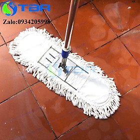 Mua Combo cây lau sàn công nghiệp 60cm sợi cotton màu trắng nhập khẩu cao cấp