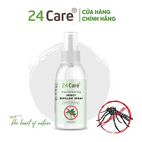 [TỰ CHỌN 13 MÙI] Xịt Phòng Tinh Dầu Hữu Cơ Organic 24Care 50ML - Khử Mùi, Đuỗi Muỗi và Côn Trùng, Xịt Thơm Quần Áo