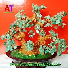 Mua CÂY TÀI LỘC PHONG THỦY THẠCH ANH XANH 25CM