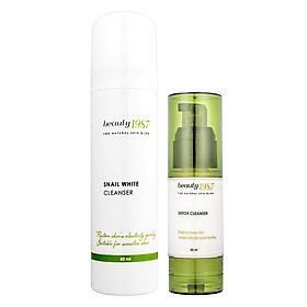 Combo Sữa Rửa Mặt (50ml) Và Mặt Nạ Thải Độc Sủi Bọt Beauty 1987 (30ml)
