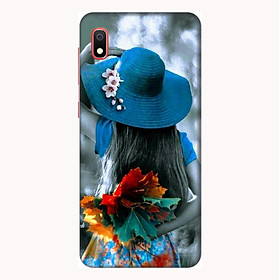 Ốp lưng điện thoại Samsung Galaxy A10 hình Cô Gái Mũ Xanh - Hàng chính hãng