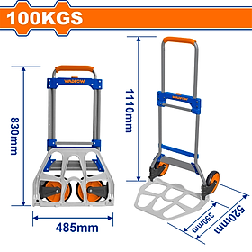 Mua XE ĐẨY HÀNG 2 BÁNH GẤP GỌN WADFOW - HÀNG CHÍNH HÃNG