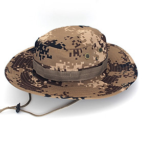 Military Camouflage Bucket Hats Camo Fishing Hunting Mountain Cap Outdoor Men Sun Protection Hat - Color Random