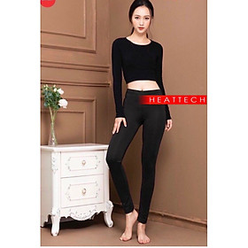 Quần legging giữ nhiệt nữ chất vải siêu co giãn 4 chiều măc thoải mái