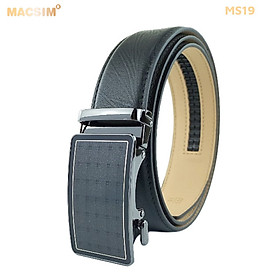 Thắt lưng nam da thật cao cấp nhãn hiệu Macsim MS19 - 110cm
