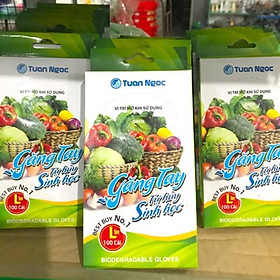 Combo 12 Hộp Găng Tay Tự Phân Hủy Tuấn Ngọc 1 Hộp 100 Chiếc